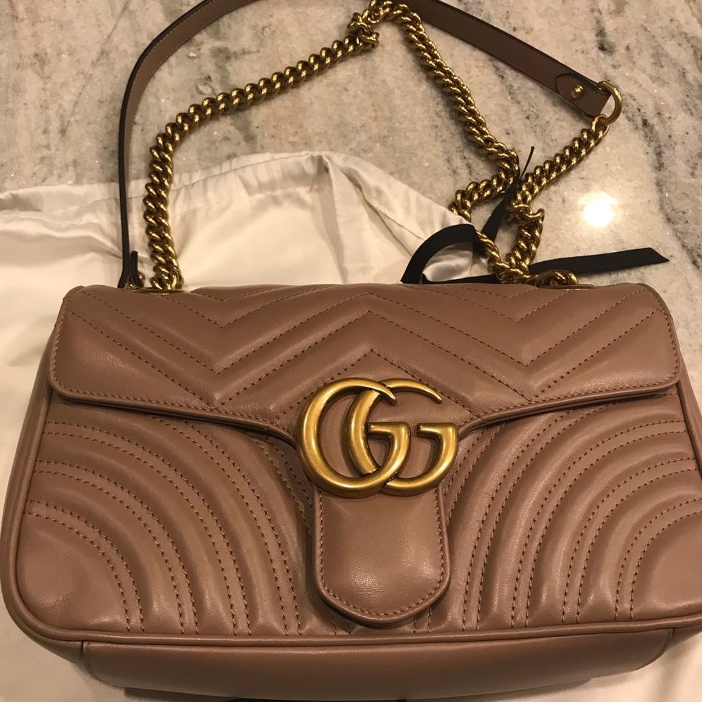 Gucci Marmont Nude- Porcelain Rose Size Small
